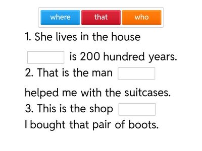  who/that,which/that/,where