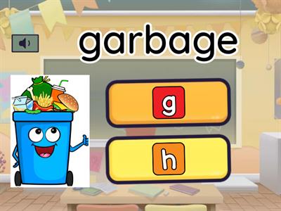  "G" or "H" Beginning Sound
