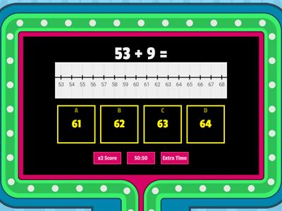 Add Across a Ten - Number Line