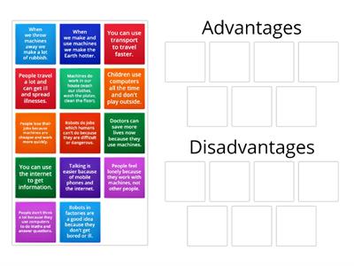 Advantages and disadvantages of technology