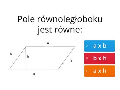 Pole równoległoboku