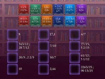 Обикновени и десетични дроби - 6кл