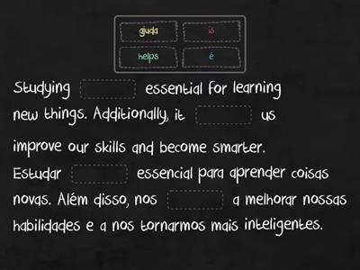 Complete com o simple present 