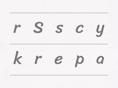 vocubulary- order the words