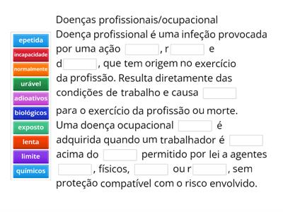 OI m1 tm9 Doenças profissionais/ocupacional1