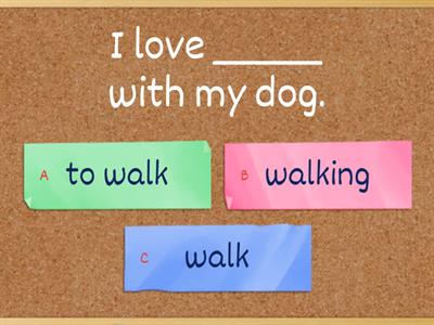  Like/love/hate/enjoy