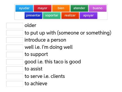 2nd false cognate matchup