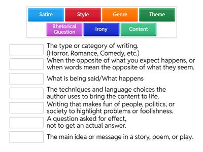 3rd Year Nov Keywords
