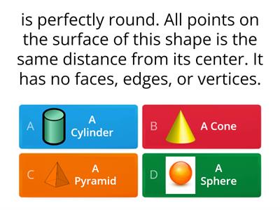 3D Shapes - Quiz