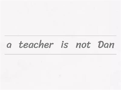 am not/ is not/ are not unjumble