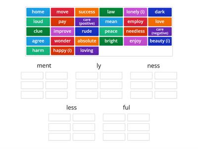 Suffixes B1