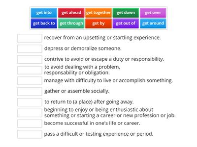 Phrasal Verbs with GET