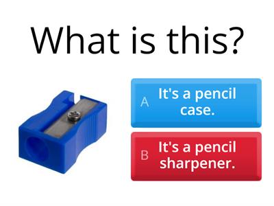 School Supplies - Quiz