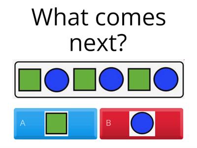 Repeating Patterns.  What comes next?