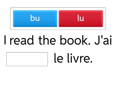 Le passé composé (avoir - irréguliers)
