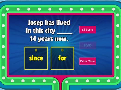  Present Perfect + for/since