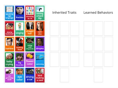  Inherited Traits and Learned Behaviors
