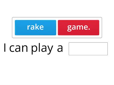 Game 38 (Wilson Step 4: 4.1) VCE syllable in one-syllable words Missing Word - Silent-e (magic e) build a sentence