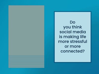 Speakout B1+ unit 1.2 speaking