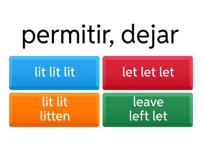 Irregular verbs from Be to Lose