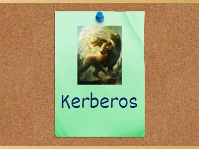 Řecké bytosti - flash cards