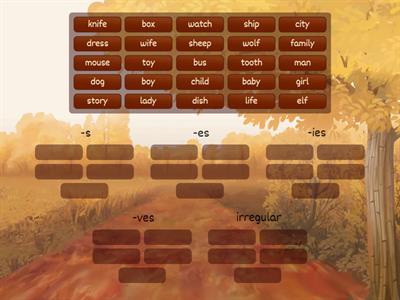  Plural nouns