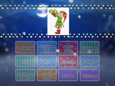 Match_Review vocab Christmas