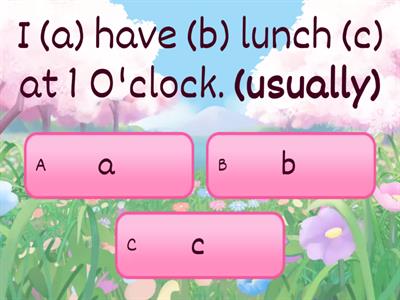 Frequency adverbs A1