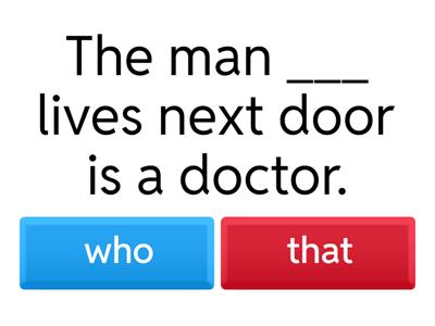 Subject and Object Relative Clauses