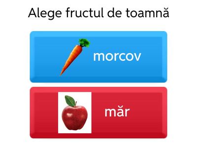 Recunoaște fructele de toamnă