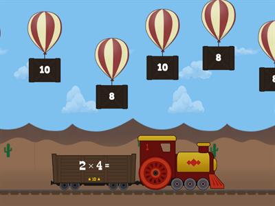 Times tables x2 Balloon Pop