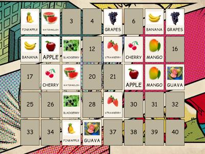FRUITS AND VEGETABLES