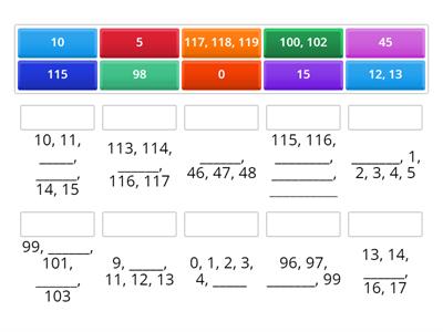 Number Line Match Up lewis
