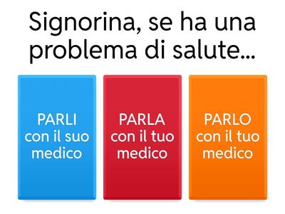 IMPERATIVO formale e informale