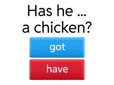 Have got/has got