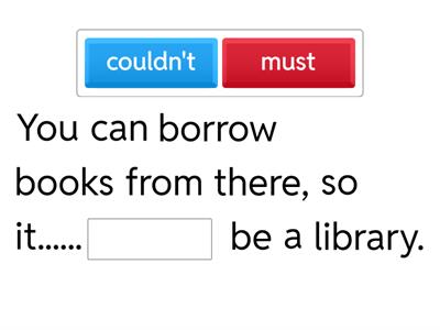 MODAL VERBS OF POSSIBILITY