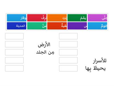 حوت على الشاطئ_ المعجم اللغوي