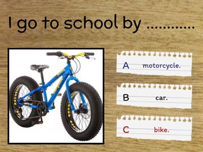 SMART JUNIOR (3 ) Means of transport quiz 