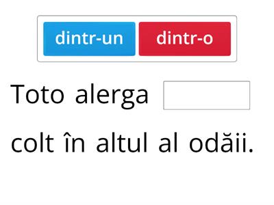 Vrăjitorul din Oz - Completează cu „dintr-un” sau „dintr-o” enunțurile următoare: