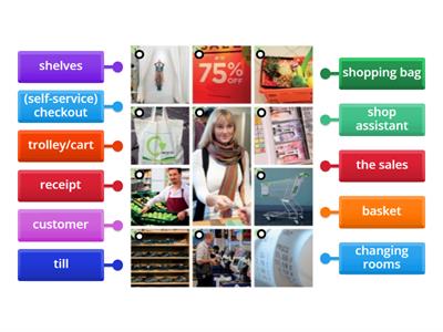 Shopping vocabulary - English File Pre intermediate