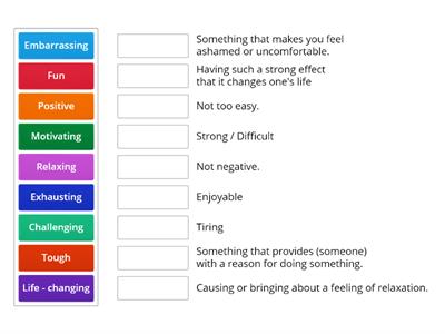 Vocabulary Unit 12 - Gold Experience B1 - p108