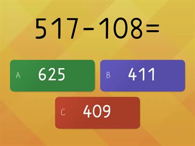 Three Digit Subtraction (with regrouping)