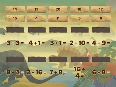 Сложение до 20