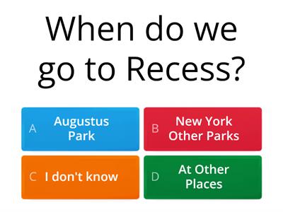 Recess Quiz (LSS Quiz 2)