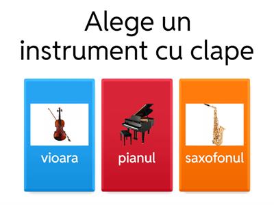Instrumente muzicale - grupa mijlocie