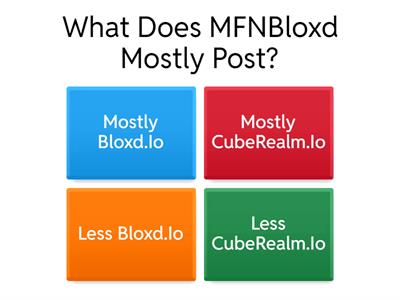 Do You Know MFNBloxd Well?