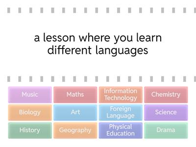 Speak Out A2 Unit 4.2 School Subjects 