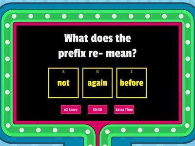 Prefix and Suffix