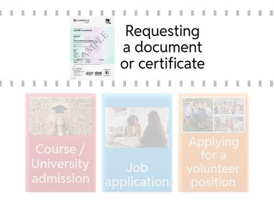 Formal Email - Situations