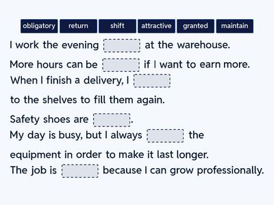 Warehouse Vocabulary 2